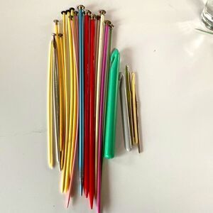 Lot of Knitting needles and Crochet Hooks